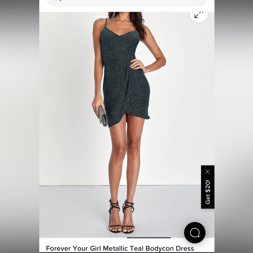 Forever Your Girl Metallic Minidress